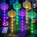 6-Pack Solar Halloween Pumpkin Garden Stake Lights for Halloween Decorations,Solar Halloween Yard Stake Outdoor Waterproof Halloween Lighted Pumpkin Lights for Garden Patio Yard Pathway Grave(6 Pack) by GreenHaven Gardens