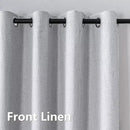 Blackout Curtains Customsize 1 Panel, 100% Blackout Textured Thermal Curtains, Grommet Privacy Light Blocking Drapes for Living Room Bedroom Luxury Decor(Customsize, White) by CozyNest Decor