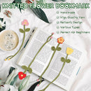 WaldyWop Crochet Kit for Beginners - 8 Flower Bookmarks Knitting Kit w/Step-by-Step Video Tutorials & Soft Yarn, Hook - Wobbles DIY Art Craft Kit for Adults Kids, Birthday Gifts for Women Girls Teen by TinyTreasures Baby Boutique