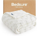 Bedsure GentleSoft Twin Blanket for Bed White - Super Soft Cozy Blankets for Women Men Girls, Cute Fuzzy Fleece Throws for Bedroom Couch, 60x80 Inches by CozyNest Decor