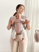 BabyBjörn Baby Carrier Mini, 3D Mesh, Dusty Pink | Newborn Carrier (7-25 lbs), Ergonomic, Easy-to-Use by TinyTreasures Baby Boutique