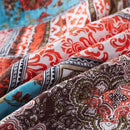 NEWLAKE Cotton Bedspread Quilt Sets-Reversible Patchwork Coverlet Set, Mediterranean Classic Bohemian Pattern,Queen Size by CozyNest Decor
