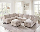 Modular Sectional Sofa, Convertible Sofa Couch Modular Sofa with Ottoman, Sectional Sofas for Living Room Small Apartments by CozyNest Decor