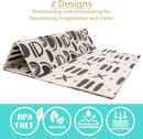 JumpOff Jo - Extra Large Waterproof Foam Padded Play Mat for Infants, Babies, Toddlers, Play Pens & Tummy Time, Foldable Activity Mat, 77 x 70 x 0.6 inches by TinyTreasures Baby Boutique