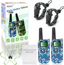 Toys for Boys Walkie Talkies for Kids 5 6 7 8 Year Old Boy Pretend Play Police Military Spy Hunt Camp Outdoor Toys for Kids Birthday Present Boys Gifts (Blue Blue) by TinyTreasures Baby Boutique