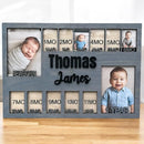 Newborn picture frame - 12 months photo display - Personalized frame - Gift for new mom - Baby photo album- Baby portrait (Newborn) by TinyTreasures Baby Boutique