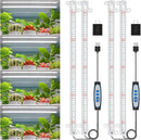 Wiaxulay LED Plant Grow Light Strips, 6000K Full Spectrum Grow Lights for Indoor Plants, Sunlike Growing Lamp with 6/12/16H Timer, 5 Dimmable Levels for Hydroponics Succulent, Plant Shelf, 2 Pack by GreenHaven Gardens