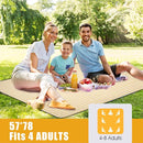 G GOOD GAIN Picnic Blankets Waterproof - Extra Large Outdoor Blanket Sand Free Foldable with Carry Strap for Beach, Camping, Park Grass, Hiking, Travel, Concerts, Indoor(Bumblebee) by TinyTreasures Baby Boutique