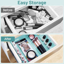 WOWBOX 25 PCS Plastic Drawer Organizer Set, 4 Sizes Desk Drawer Divider Organizers and Storage Bins for Makeup, Jewelry, Gadgets for Kitchen, Bedroom, Bathroom, Office, Sea Blue by TinyTreasures Baby Boutique