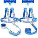 Accmor 3 in1 Toddler Harness Leash, Reflective Kid Harness with Anti Lost Wrist Link, Harness Leash for Toddlers, Child Walking Harness Kids Leash Wristband Rope Belt with Lock for Baby Boys Girls by TinyTreasures Baby Boutique