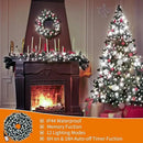Christmas Light 100 LEDs 41ft Green Cable Wire Fairy String Twinkle Lights Plug in 12 Modes for Xmas Tree, Party, Outdoor, Garden, Wedding, Home Decoration (White) by GreenHaven Gardens