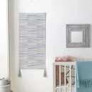 Mark&Day Wall Hanging, Stainz Modern Farmhouse Ice Blue Tapestry Wall Hanging for Living Room, Bedroom, Office or Kitchen (36"H x 18"W) by CozyNest Decor
