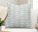 VAGMINE Embroidered Lollipop Pillow Cover - 18x18 Inches Square - 100% Cotton Robins Egg Decorative Cushion Cover - Elegant Stitch Detailing - Cozy Contemporary Accent for Couch, Chair, Bedroom by CozyNest Decor