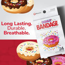 BioSwiss Bandages, Donut Shaped Self Adhesive Bandage, Latex Free Sterile Wound Care, Fun First Aid Kit Supplies for Kids, 24 Count by TinyTreasures Baby Boutique