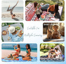 Genovega Waterproof Picnic Blanket Beach Outdoor Camping Mat Extra Large Foldable Cute Big Travel Essential Accessories Gift Park Patio Lawn Garden Grass Ground PlayMusic Festival Concert Must Have by TinyTreasures Baby Boutique