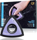 Analan Mini Pet Hair Remover for Car Detailing Supplies, Carpet Dog Hair Remover for Car Interior, Triangle Dog Hair Remover for Auto Detailing, Couch, Furniture, Lint, Carpet(Purple) by CozyNest Decor