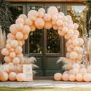RUBFAC 129pcs Nude Balloons Different Sizes 18 12 10 5 Inch, Boho Beige Apricot Balloon Garland Arch Kit for Party Decoration Gender Reveal Graduation Wedding Anniversary Baby Shower Party Supplies by TinyTreasures Baby Boutique