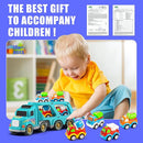 Veslier Toy Trucks Car for 1 2 3 4 5 Year Old Toddlers Boys Girls,Trucks Toys 5 in 1 Construction Vehicles Toys for Kids Boys Girls,Car Trucks Toys with Light Sound,Christmas Birthday Gifts. by TinyTreasures Baby Boutique