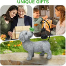 Solar Garden Outdoor Statues Dog with Butterfly Solar Lantern, Lawn Decor Puppy Figurine for Patio Balcony Yard, Yard Unique Christmas Birthdays Gift for Mom Grandma by GreenHaven Gardens