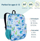 Wildkin 16-inch Kids Backpack – Durable, Padded & Spacious School Bag for Boys & Girls - Dinosaur Land by TinyTreasures Baby Boutique