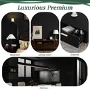 Dimoon 118''x17.7'' Black Peel and Stick Wallpaper Contact Paper Modern Self Adhesive Wall Paper Removable Renter Friendly Textured Solid Color Shelf Cabinet Vinyl Roll (118''x17.7'',Black) by GreenHaven Gardens