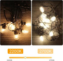 Banord 15 Pack Dimmable 2W S14 Replacement LED Bulbs, 2200K Waterproof Outdoor String Lights Vintage LED Filament Bulb, Shatterproof E26 Screw Base Edison LED Light Bulbs by GreenHaven Gardens