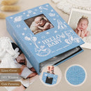 Lanpn Baby Photo Album 4x6 100 Pockets 2 Packs, Mini Linen DIY Window Photo Book Newborn Bebe Album Memory Book Sets, Holds 100 Top Loader Vertical Pictures Gift for Kids Boy Girl Baby Shower, Blue by TinyTreasures Baby Boutique