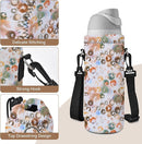 AUPET Water Bottle Bag Carrier,24oz/32oz Insulated Neoprene bottle Sling Holder Case Pouch Cover for 1000ML/750ML Bottles with Shoulder Strap for walking by TinyTreasures Baby Boutique