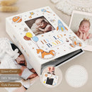 Lanpn Baby Photo Album 4x6 100 Pockets 2 Packs, Mini Linen DIY Window Newborn Bebe Album Memory Book Sets, Holds 100 Top Loader Vertical Pictures Gift for Kids Boy Girl Baby Shower, Colorful by TinyTreasures Baby Boutique