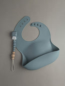 Loulou Lollipop Soft, Waterproof Silicone Feeding Bib by TinyTreasures Baby Boutique