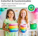 Re-Play 12 Oz. Toddler Bowls for Snack and Everyday Dining - Dishwasher and Microwave Safe - Made in USA - Set of 3-5.75" x 5.75" x 2" - Berry by TinyTreasures Baby Boutique