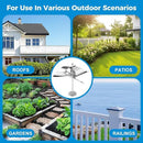 2 Pack Reflective Wind Powered Scare Devices, Weatherproof Aluminum Reflective Spinning Deterrent for Outside, Protect Your Gardens, Patios and Roofs from Bird Problems by GreenHaven Gardens