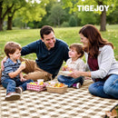 TigeJoy Extra Large Picnic Blanket Waterproof Foldable 60''x80'', Outdoor Picnic Mat Beach Blanket Sandproof for Park, Grass, Travel, Hiking, Camping Essentials, Gingham Picnic Blanket by TinyTreasures Baby Boutique