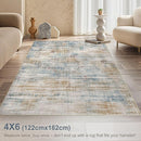 Area Rug for Living Room: 4x6 Washable Neutral Abstract Modern Soft Rugs Non Slip Indoor Floor Stain Resistant Carpet for Bedroom Dining Room Office Nursery - Blue Brown by TinyTreasures Baby Boutique