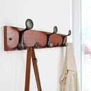 SKOLOO 17-Inch Cherry Wood Coat Rack Wall Mount with 3 Triple Hooks - Ideal for Family Entrances, Classrooms, and Pet Supplies Storage - Perfect Coat Hooks for Wall by CozyNest Decor