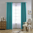 NICETOWN Peacock Teal Blackout Curtains for Living Room, Window Treatment Thermal Insulated Room Darkening Grommet Drapes Sound Dampening for Bedroom, 2 Panels, W37 x L72 by TinyTreasures Baby Boutique