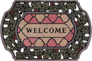 CHICHIC Entrance Door Mat Large 24 x 36 Inch Entry Way Doormat Front Door Rugs Outdoors Heavy Duty Welcome Mat Non Slip Rubber Back Low Profile for Garage, Patio, High Traffic Area, Small Flower by CozyNest Decor