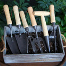 Japanese Gardening Tools Set, 6 Pcs Garden Tools Set, Black Painted Stainless Steel Heavy Duty Gardening Tools Kit, Hand Trowel, Dibble, Hand Rake, Weeder, Transplanter and Hand Folk… by GreenHaven Gardens