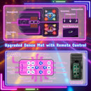 Dance Mat, 2025 Rechargeable Light-Up 2-Player Opposing Dance Pad with Bluetooth, 12-Button Music Dancing Toy, Christmas Birthday Gift for 3-12 Year Old Boys Girls by TinyTreasures Baby Boutique