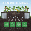 Gardmax Galvanized Raised Garden Bed, Lightweight Planter Boxes Outdoor with Easy Assembly, Large Garden Bed for Vegetables, Fruits, Flower Dark Grey 8FT by CozyNest Decor