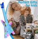 Guitar and Microphone Play Set with Glasses,Music Toys with Music&Light,Kids Karaoke Machine,Music Instruments for Toddlers,Boys,Perschool Educational Toys Gift for Children by TinyTreasures Baby Boutique