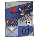 Lambs & Ivy Baby Sports 3-Piece Football/Basketball Baby Crib Bedding Set by TinyTreasures Baby Boutique