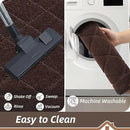 BEQHAUSE Dirt Trapper Door Mat 24" x 36", Doormat Non-Slip Entryway Rugs Washable, Dog Door Mat Stain Resistant and Absorbent Welcome Floor Mat for Front Back Door, Muddy Wet Shoes & Paws, Brown by CozyNest Decor