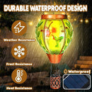 Hummingbird Solar Hot Air Balloon Lantern,Outdoor Decor with Flame Lights Waterproof, Hanging Lights for Garden Yard Lawn Patio, Unique Gifts for Women Mom Grandma Gardener for Mother'Day by GreenHaven Gardens