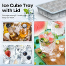 Silicone Ice Cube Tray 2 Pack, HANCELANT Ice Cube Mold, Ice Trays for Freezer with Lid for Whiskey, Baby Food, BPA Free, Easy Release by TinyTreasures Baby Boutique