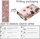 Runners for Hallways Kitchen Runner Rug Non Slip 2'x 10' Long Washable Rugs with Rubber Backing Soft Floral Carpet Runner for Hallways, Kitchen, Laundry, Bedroom, Bathroom(Pink) by CozyNest Decor