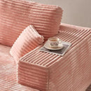 ovios 104" Cloud Sectional Couch with L-Shape Chaise,Modern Modular Sofa with Deep Seat, Upholstered Couches for Living Room Bedroom,No Assembly Required, Pink (Plush Corduroy Fabric) by CozyNest Decor