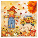 Fall Window Clings - 9 Sheets 116 Pcs Fall Decorations for Autumn Thanksgiving Harvest Home Party, Pumpkin Leaves Truck Maple Sunflowers Stickers for Glass, Double-Sided Static Window Decals