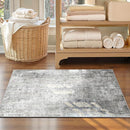 Washable Area Rugs 2'x3' Non-Slip Modern Abstract Soft for Living Room Entryway Bedroom Nursery, Print Pattern, Gray White Grey by TinyTreasures Baby Boutique