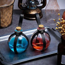 Patelai 2 Pcs Halloween Glass Potion Bottles with Belt Cork Renaissance Witch Costume Accessories Witch Props Potion Bottle for Halloween Party Decor Cosplay DIY Crafts Gift (Black) by CozyNest Decor